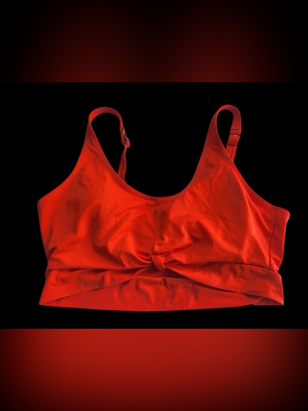 Oasis Striking Red Scoop Neck Bikini Top